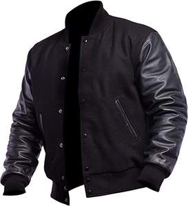 High Quality Letterman Varsity <b>Jackets</b> Wool Body Genuine Leather Sleeves Winter Wear <b>Smart</b> and Stylish <b>Men's</b> <b>Jacket</b> - Product Image 1