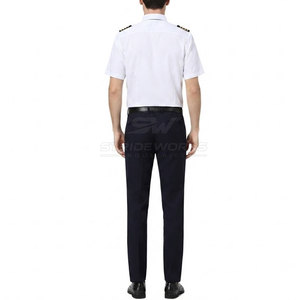 Ensemble d'uniformes de sécurité professionnels pour hommes pour les services de gardiennes, vêtements de travail durables, tissu confortable en polyester/coton, style polo - Product Image 2