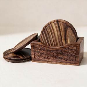 Wood Trivet Mats & Pads Kitchen Modern Hot Plate <b>Protector</b> Wood Coasters for <b>Table</b> Decoration Best Sale - Product Image 3