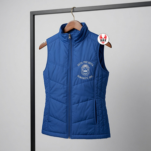 Veste matelassée légère de haute qualité Zeta Phi Beta, en nylon imperméable, coupe-vent, respirante, écologique, avec fermeture éclair, pour femmes - Product Image 1