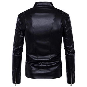 Nouvelle Veste d'Hiver Noire en Cuir Véritable de Vache pour Homme, Coupe Slim, Respirante, Écologique, Séchage Rapide, Personnalisable – Meilleure Vente en Gros 2026 - Product Image 2
