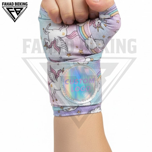 Vendas de Boxeo Glitter Star Junior, Color Rosa y Morado, Elásticas, con Holograma, de Algodón Resistente, Accesorios de Entrenamiento - Product Image 3