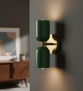 Lámpara de Pared de Hierro de Diseño Costero Moderno, Regulable, E26, Blanco Hueso, 12 Pulgadas, Ecológica, Halógena, para Hogar, Oficina, Interior - Product Image 1
