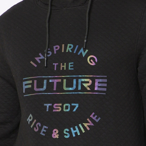 เสื้อฮู้ดผู้ชาย Inspiring The Future TS07 ทรงปกติ ผ้าถัก พิมพ์ลายฟอยล์ โลโก้ด้านหน้า สไตล์ลำลอง - Product Image 5
