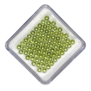 Péridot vert naturel 3 mm, taille ronde, calibré, non traité, pierres précieuses en vrac, prix de gros, lot de pierres précieuses en vrac pour la fabrication de bijoux - Product Image 1