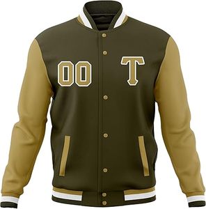 Chaqueta de Invierno Cálida y Cómoda para Hombre, Estilo Letterman, con Cuello Alto, Logotipo Frontal, Resistente al Viento, Ecológica, de Alta Calidad a un Precio Razonable - Product Image 4