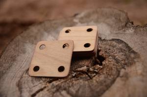 12 tarjetas cuadradas de madera ecológicas (4 agujeros) para telar manual y herramientas de carpintería creativa - Product Image 2