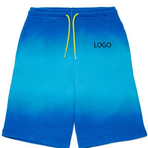 Shorts à effet dégradé pour garçons, design économique 2026, shorts décontractés en molleton avec logo et taille à cordon de serrage - Product Image 1