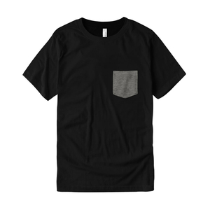 Custom Direct Factory Front Pocket T <b>Shirts</b> Next Level Style Fine Jersey Blank Pocket T <b>Shirts</b> Wholesale USA - Product Image 1