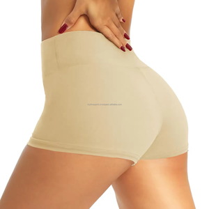 Short de sport respirant à fort impact pour femmes poches pour téléphone vente en gros Gym course Yoga vêtements actifs couleur unie uni blanc - Product Image 2