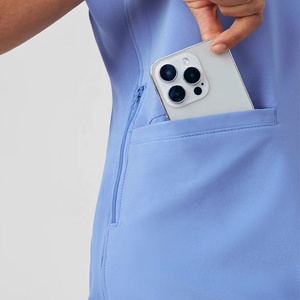 Traje médico unisex más vendido Top de enfermera de manga corta con cuello en V y pantalones a juego Colores y tamaños personalizados disponibles - Product Image 5