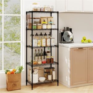 Heavy Duty 5 Tier Metal Wire Shelving 750 LBS Total Load Multi Grade Per Shelf Capacity for Garage and <b>Kitchen</b> <b>Storage</b> - Product Image 1