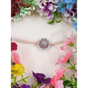 Indian Ethnic Artificial Jewellery Mansi American Diamond Adjustable Casual Ring - Product Image 2