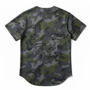 Maillot de baseball personnalisé de haute qualité par sublimation, col en V, chemises de sport boutonnées, fabricant de vêtements d'équipe en gros, Chine - Product Image 2