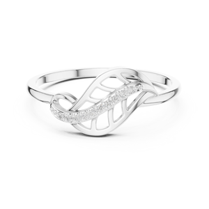 แหวนเพชรขาวทองคำขาวปลูกในห้องปฏิบัติการแบบขายส่ง 10K 14K 18K แหวนลายฉลุแบบอินฟินิตี้ไขว้กัน แหวนผู้หญิง เครื่องประดับชั้นดี รับผลิตแบบ OEM ODM - Product Image 3