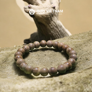 Natural Vietnam Agarwood <b>Bracelet</b> 8mm 22 Beads Handmade Oud - Product Image 1