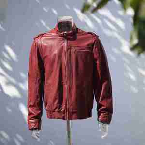 Furat <b>Leathers</b> <b>Men's</b> Casual <b>Leather</b> <b>Jacket</b> Stand Collar Winter Windproof Breathable Wholesale - Product Image 3