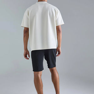 T-shirt surdimensionné 100 % coton pour homme, respirant, confortable, séchage rapide, personnalisable, style hip-hop, streetwear écologique – Meilleures ventes - Product Image 4