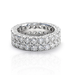 Anillo de eternidad de doble capa con diamantes a precio de mayorista, joyería hip hop para hombres y mujeres, certificado GRA, anillo de diamantes de moissanita. - Product Image 3