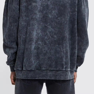 Wholesale Mens Oversized Acid Wash Hoodie | Fully Customized <b>Zip</b>-<b>Up</b> Vintage Distressed Sweatshirt 100% Cotton Breathable - Product Image 6