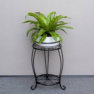 Pot de fleurs en métal pour intérieur et extérieur, balcon, patio, jardin, bureau, conteneur pour plantes, couvercle, salon - Product Image 2