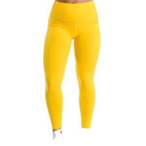 Women High Elastic Waist Full Length Four-Way Stretch Spandex/Nylon Fitness <b>Leggings</b> Slimming Gym Workout Yoga Pants with <b>Pocket</b> - Product Image 3