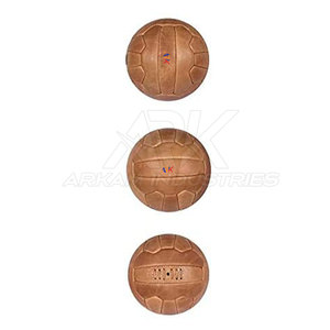 Ballon de football vintage en cuir antique, fait main, faible MOQ - Product Image 4