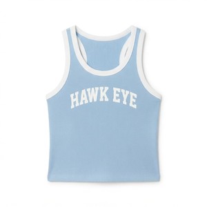 HAWK EYE SPORTS Débardeur de yoga court tricoté pour femme, effet seconde peau, couleur unie, dos découpé, respirant, 220g Polyester/Coton, uni - Product Image 6