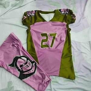 Maillots de football américain personnalisés pour les clubs, designs élégants d'uniformes de football américain, ensemble complet, uniformes respirants et confortables - Product Image 2