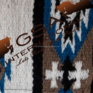 Tapis de selle contour en laine 34x36 tissé à la main 100% doublure en laine polaire de Nouvelle-Zélande Western Equestrian pour la compétition et l'entraînement - Product Image 6