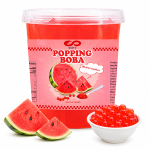 ไข่มุกบับเบิ้ลรสแตงโมไต้หวัน Cboba สำหรับเครื่องดื่มชาไข่มุกแบบ OEM/ODM บรรจุขวด อายุการเก็บรักษา 12 เดือน - Product Image 1