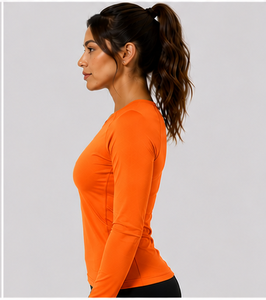 Tunique médicale confortable à manches longues pour femme, extensible et respirante, sous-vêtement d'infirmière, uniforme de travail hospitalier, personnalisable OEM ODM - Product Image 2