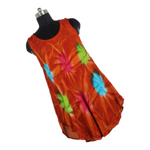 Hermoso Vestido Largo de Verano Casual para Mujer, Estilo Bohemio Tie Dye, Ropa de Playa, Vestido Tipo Paraguas - Product Image 6