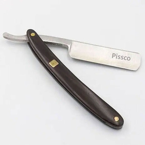 Rasoir de barbier pliant pour salon, rasoir droit pour la coupe de cheveux, support pour salon de beauté - Product Image 1