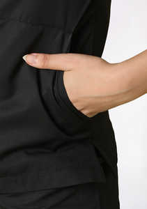 Tenues d'hôpital à taille haute, uniformes médicaux, combinaisons unisexes pour infirmières, ensembles de joggers à manches courtes, logo polyester élasthanne - Product Image 5