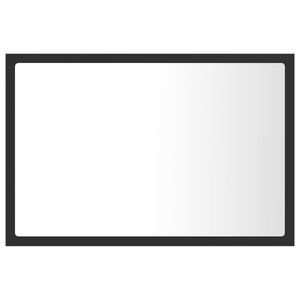 กระจกอะคริลิค LED ขนาด 23.6x3.3x14.6 นิ้ว ทำจากไม้เอ็นจิเนียร์พร้อมผิวสีเทากระจก - Product Image 3