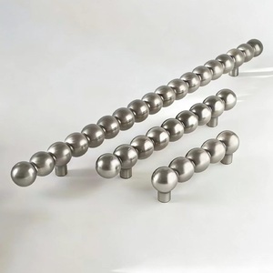 Custom Silver Wardrobe Pull Cabinet <b>Door</b> Handle <b>Black</b> Drawer Pull Unique Designer Drawer Hardware - Product Image 1