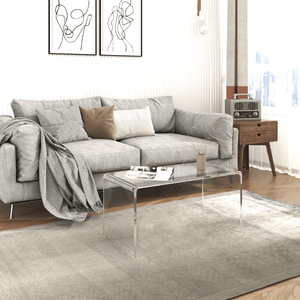 Tavolino da Caffè Moderno in Rattan Fatto a Mano, Impilabile, per Soggiorno e Ufficio, con Finitura in Marmo - Product Image 1