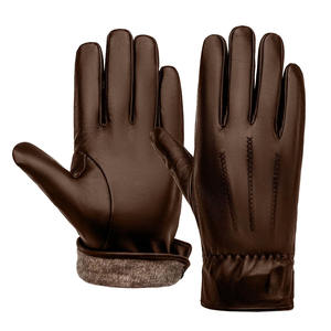 Guantes de Seguridad para Hombre de Piel de Oveja de Alta Calidad, Antiestáticos, Antideslizantes, Duraderos, Lisos, con Puño de Seguridad, 11 oz, Sin Látex, con Pantalla Táctil - Product Image 1