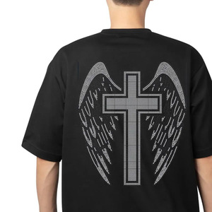 2026 Custom T Shirt 100% Cotton Rhinestones T Shirt MenT-shirt With Rhinestone High Quality Luxury Blank Casual <b>tshirts</b> For Mens - Product Image 2