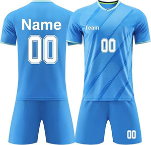 Ensemble d'uniformes de football haut de gamme pour équipes, maillot et short de football professionnels, uniforme de football léger pour l'entraînement et les matchs - Product Image 6