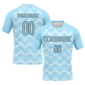 Maillot de sport d'équipe personnalisé 100% polyester respirant à séchage rapide, manches courtes, pour football et volley-ball, uniforme imprimé - Product Image 4