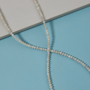 Collier de luxe en diamants blancs naturels de 20 carats, authentiques, taille ronde, gemmes claires extraies de la terre, éclat radieux - Product Image 2