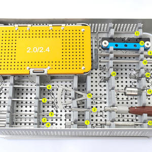 ชุดเครื่องมือ TPLO 2.0/2.4 2.7/3.5 รุ่น DC-PK-0055 สำหรับสัตว์เลี้ยง แผ่นล็อคแบบบีบอัดสำหรับการผ่าตัดกระดูกสัตว์ ทำจากเหล็กกล้าไร้สนิม - Product Image 4