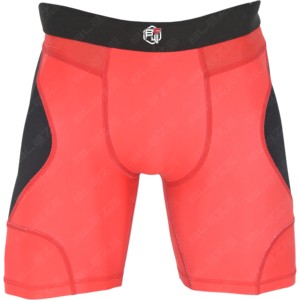Shorts de compression personnalisés pour hommes, été, entraînement, fitness, sport, course à pied, gym, décontractés, OEM, rouge, noir, patch, shorts de compression unis - Product Image 3