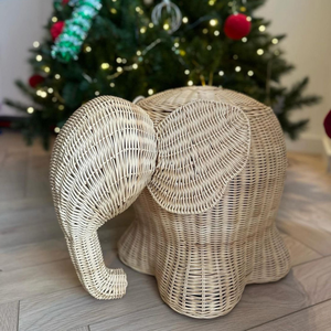Cesta de Almacenamiento de Juguetes para Niños de Mimbre con Forma de Elefante, Muebles para Dormitorio, Caja de Organización para el Hogar, Venta al por Mayor - Product Image 4
