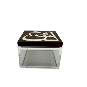 TimberPearl Signature Sweet Box Handcrafted Wood & Mother of Pearl <b>Acrylic</b> Candy <b>Storage</b> Organizer for Ramadan Iftar & Luxury - Product Image 6