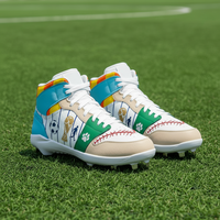 Chaussures de football personnalisées HUAMAK pour hommes, crampons FG, logo personnalisé, chaussures d'entraînement pour clubs, équipes et marques