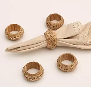 High Quality Napkin Rings Made of Rattan for <b>Table</b> Decoration Napkin Ring Christmas Napkin Rings Wedding - Product Image 3