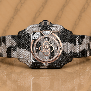 Luxury <b>Automatic</b> Moissanite Diamond Watch Men Full VVS Stone Stainless Steel Watch - Product Image 1